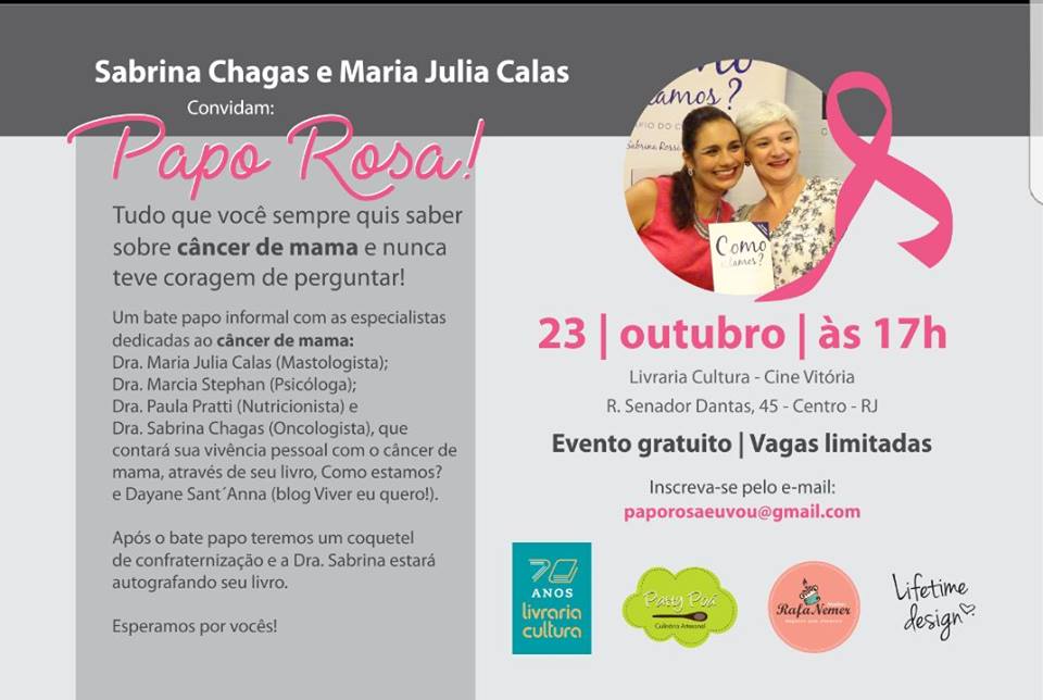 Papo Rosa - Evento sobre câncer de mama